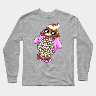 Strawberry Ice Cream Penguin Long Sleeve T-Shirt